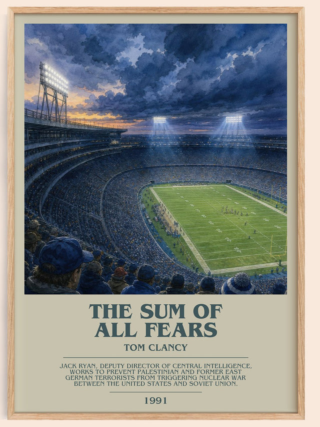 The Sum of All Fears Bookish Wall Art by Tom Clancy