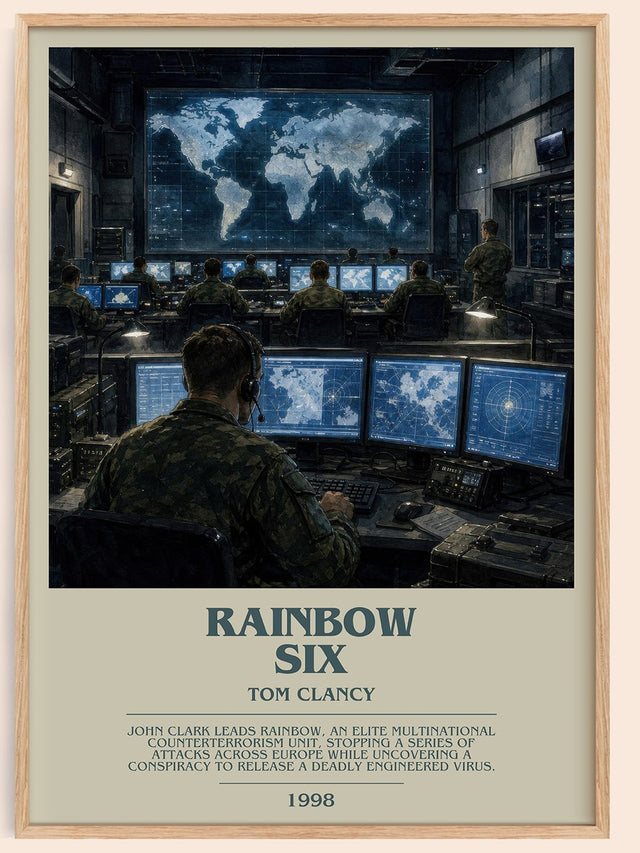 Rainbow Six Bookish Wall Art by Tom Clancy