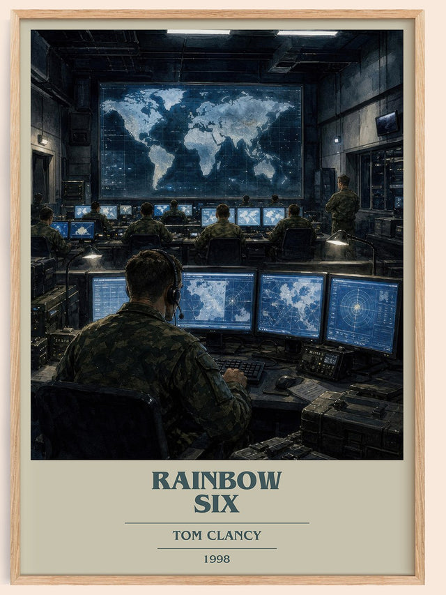 Rainbow Six Book Cover Poster by Tom Clancy