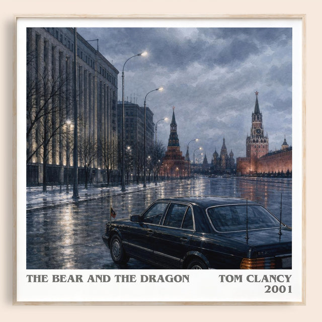 The Bear and the Dragon Literary Art Print by Tom Clancy