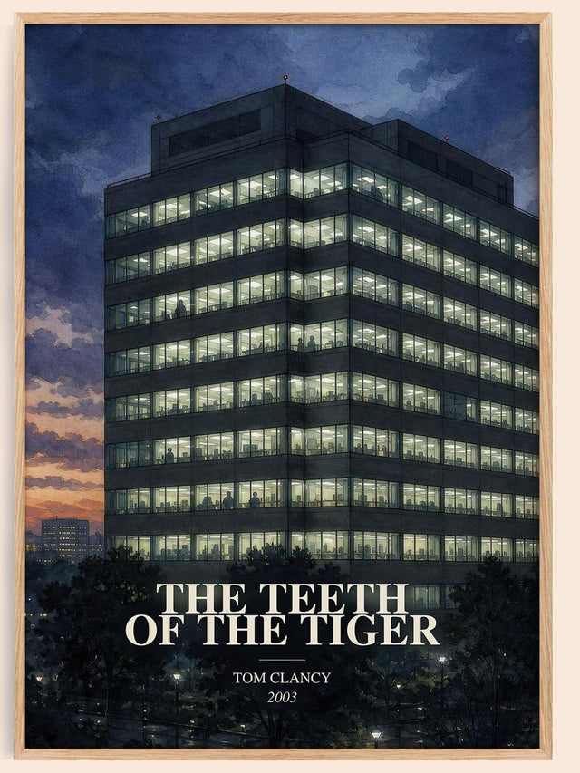 The Teeth of the Tiger Book Watercolour Illustration by Tom Clancy