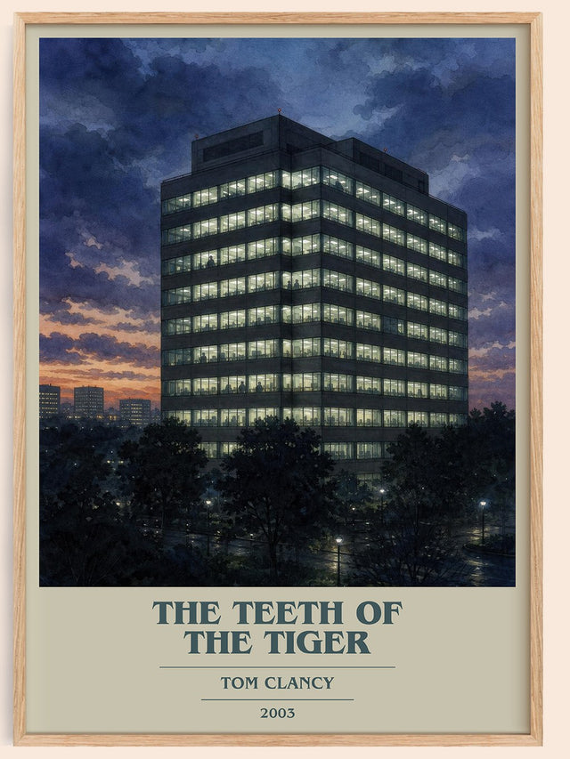 The Teeth of the Tiger Book Cover Poster by Tom Clancy