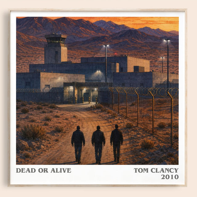 Dead or Alive Literary Art Print by Tom Clancy