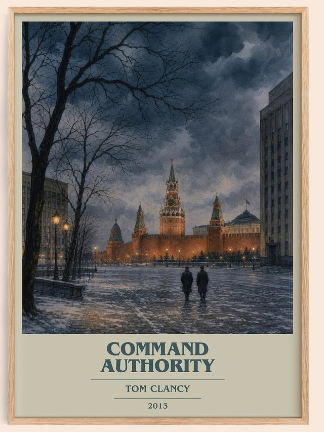Command Authority Book Cover Poster by Tom Clancy