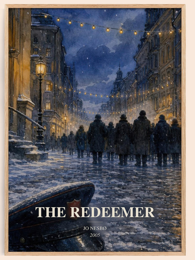 The Redeemer Book Watercolour Illustration by Jo Nesbø