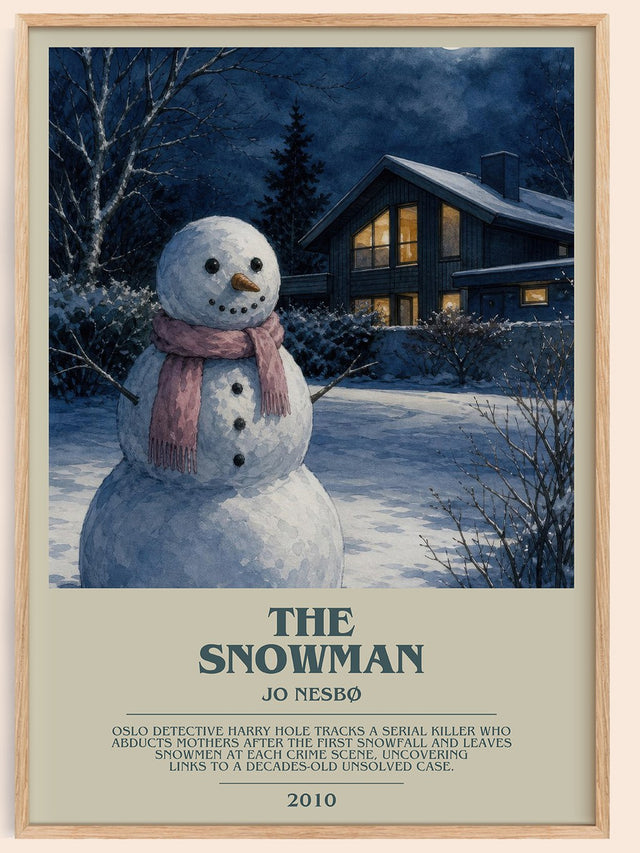 The Snowman Bookish Wall Art by Jo Nesbø