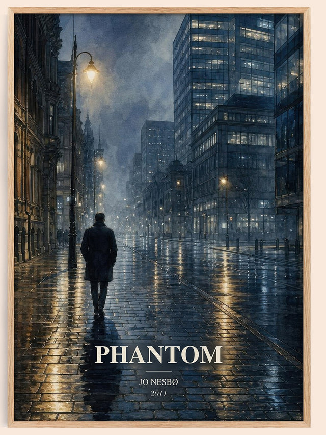 Phantom Book Watercolour Illustration by Jo Nesbø