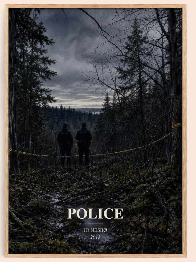 Police Book Watercolour Illustration by Jo Nesbø