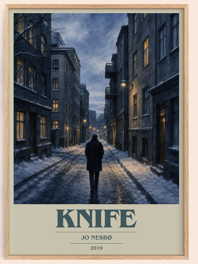 Knife Book Cover Poster by Jo Nesbø