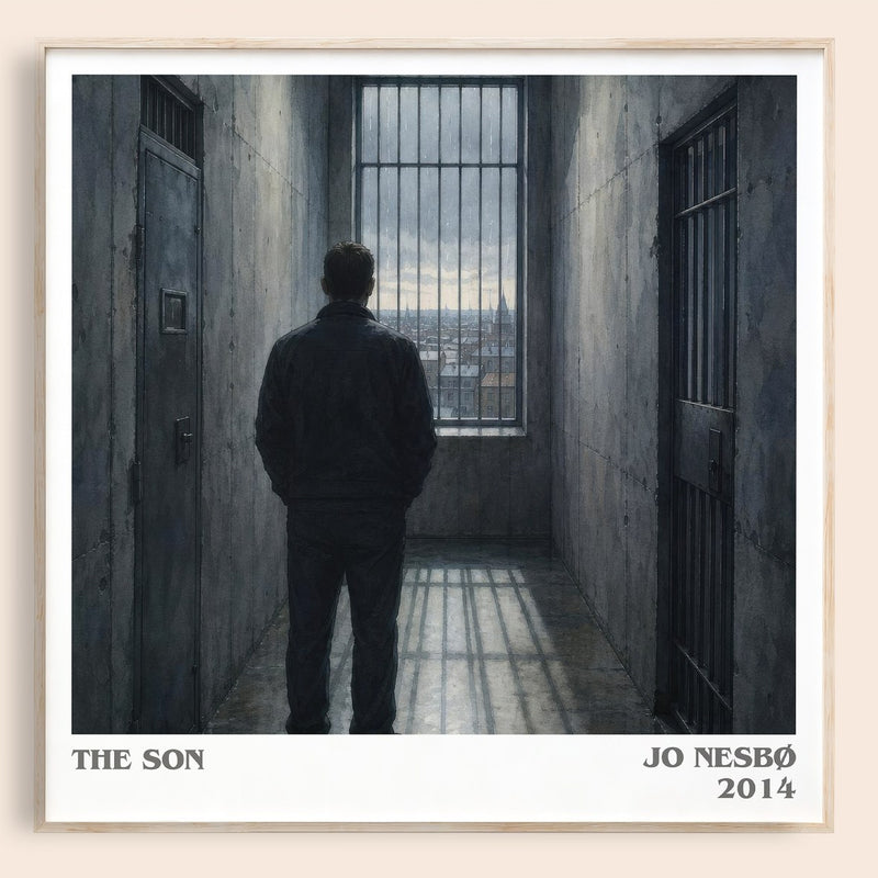 The Son literary book poster by Jo Nesbø – framed literary art print