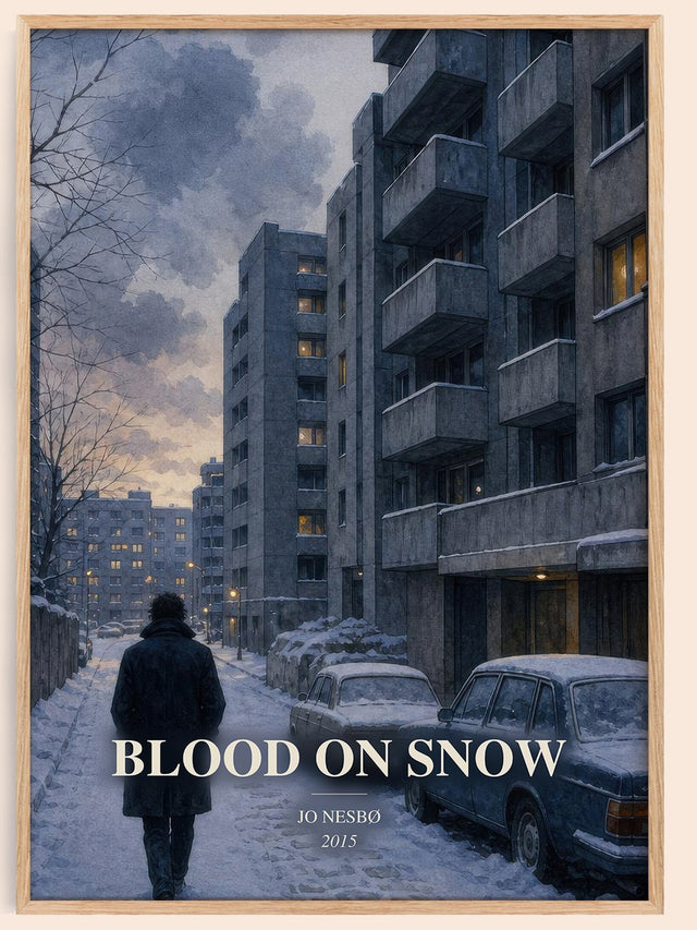 Blood on Snow Book Watercolour Illustration by Jo Nesbø