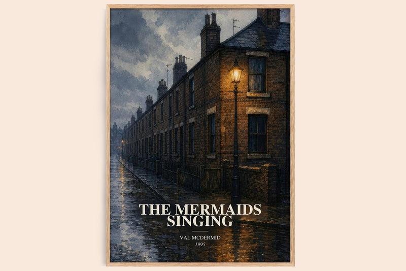The Mermaids Singing Book Watercolour Illustration by Val McDermid (Edge style)