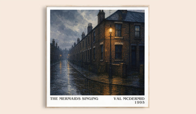The Mermaids Singing Literary Art Print by Val McDermid (Square style)