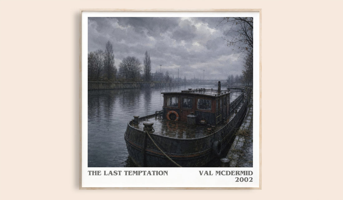 The Last Temptation literary book poster by Val McDermid – framed literary art print
