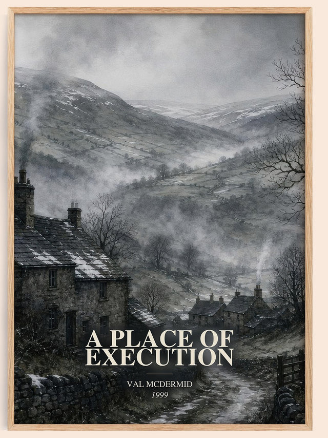 A Place of Execution Book Watercolour Illustration by Val McDermid