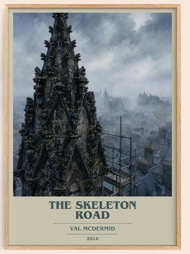 The Skeleton Road Book Cover Poster by Val McDermid