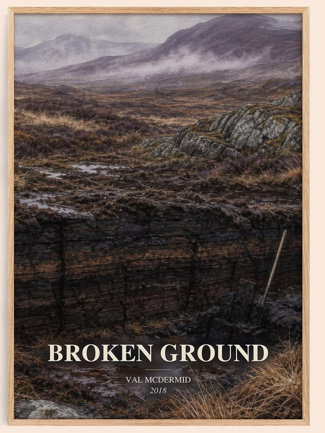 Broken Ground Book Watercolour Illustration by Val McDermid