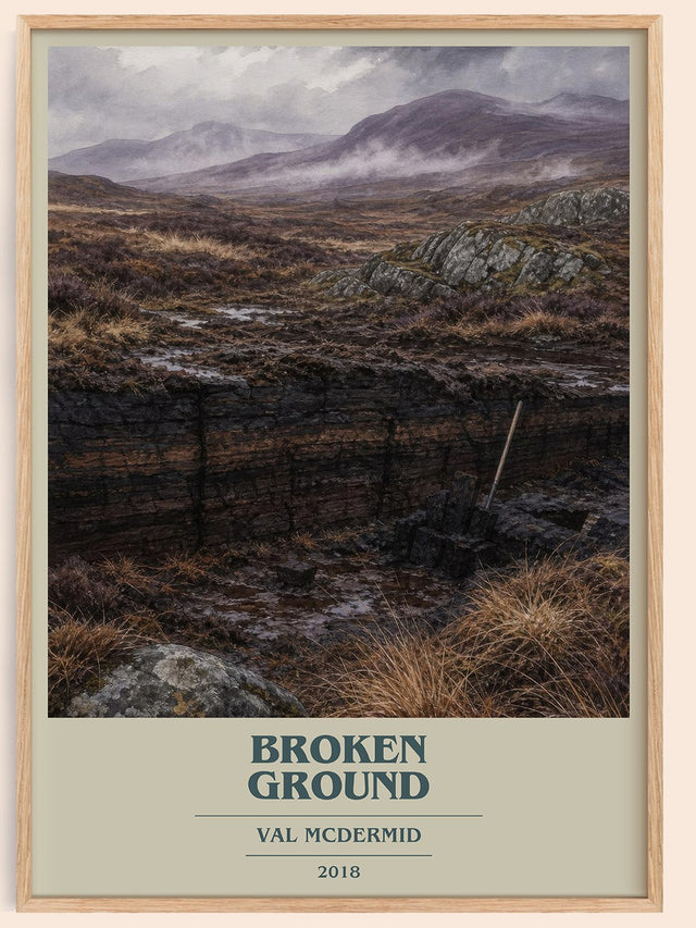 Broken Ground Book Cover Poster by Val McDermid
