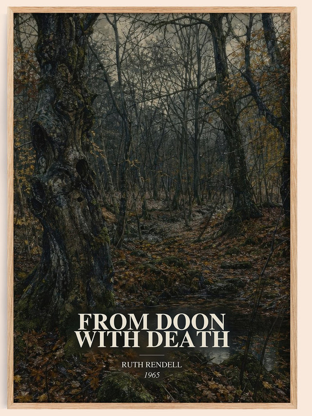 From Doon with Death Book Watercolour Illustration by Ruth Rendell