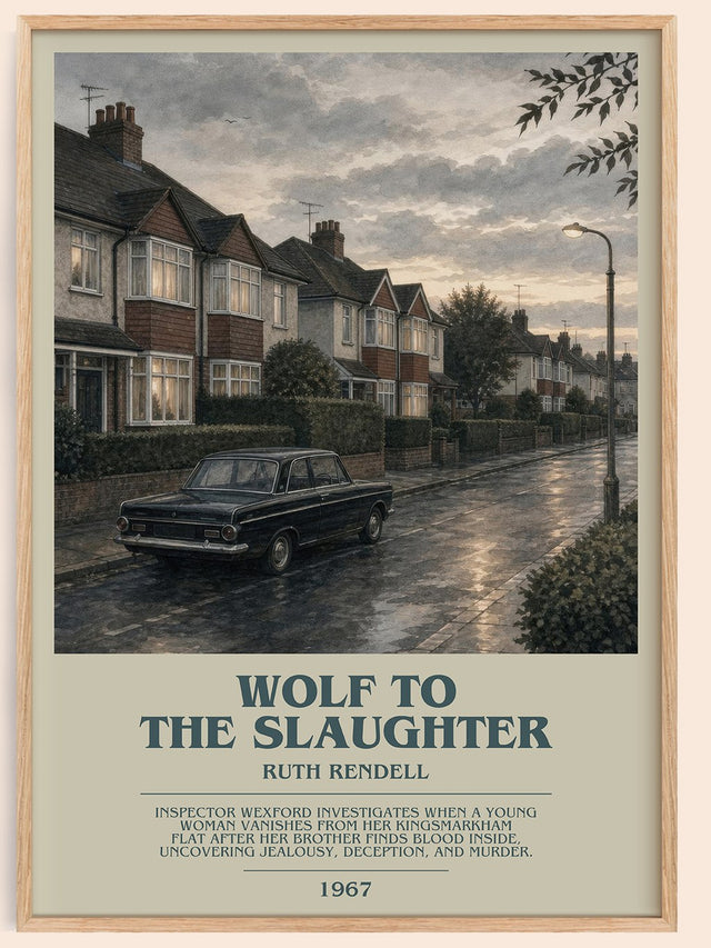 Wolf to the Slaughter Bookish Wall Art by Ruth Rendell