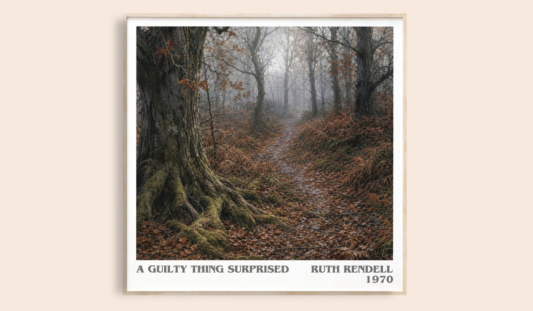 A Guilty Thing Surprised literary book poster by Ruth Rendell – framed literary art print