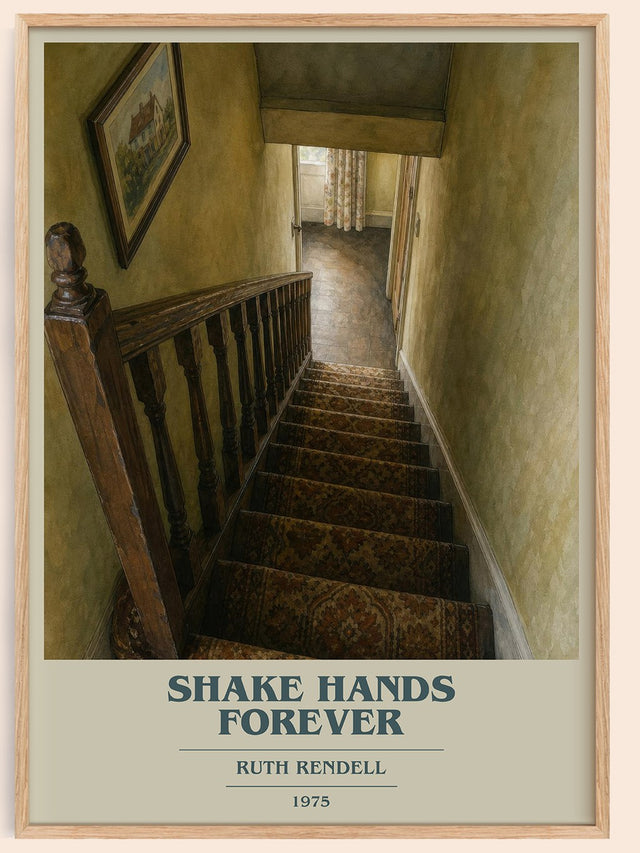 Shake Hands Forever Book Cover Poster by Ruth Rendell