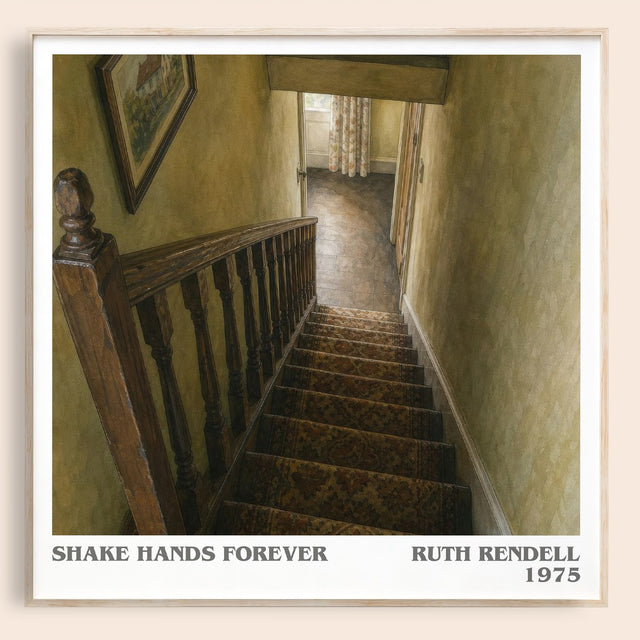 Shake Hands Forever Literary Art Print by Ruth Rendell
