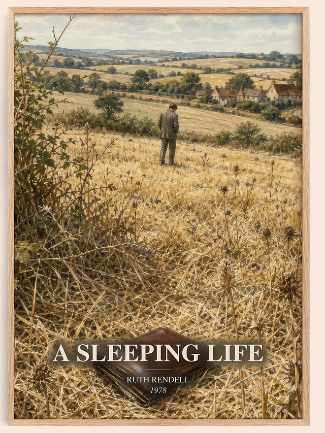 A Sleeping Life Book Watercolour Illustration by Ruth Rendell