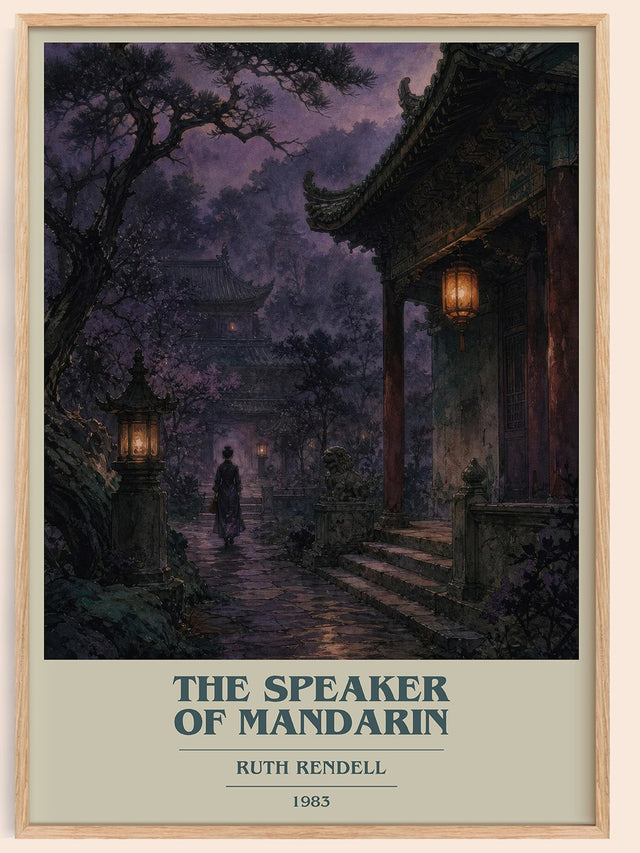 The Speaker of Mandarin Book Cover Poster by Ruth Rendell