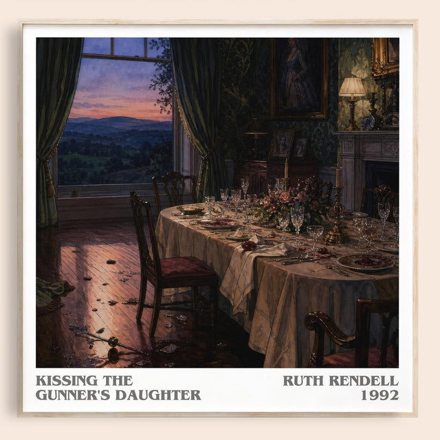 Kissing the Gunner's Daughter Literary Art Print by Ruth Rendell