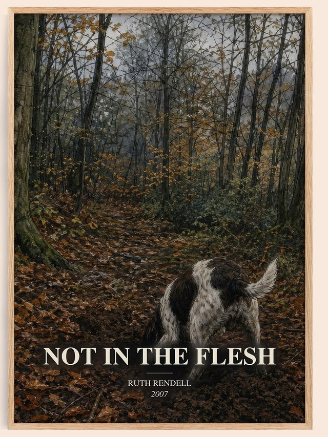 Not in the Flesh Book Watercolour Illustration by Ruth Rendell