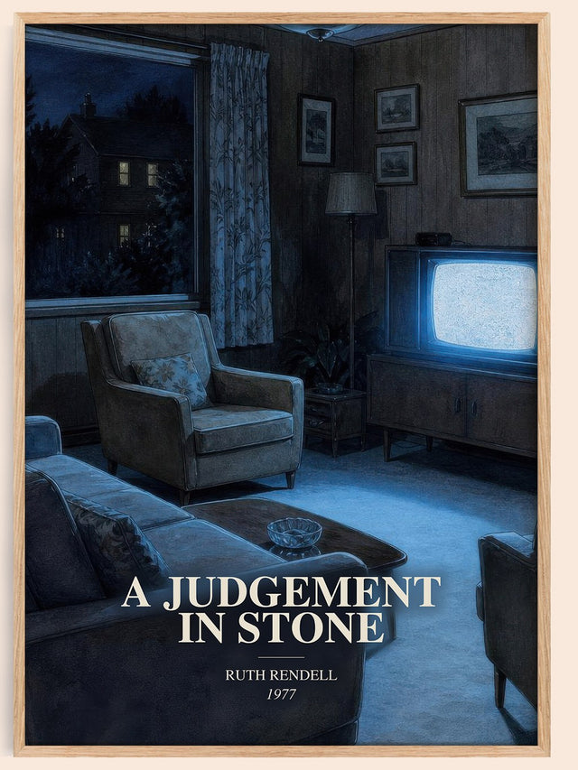A Judgement in Stone Book Watercolour Illustration by Ruth Rendell