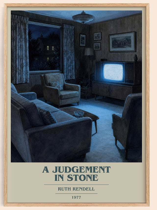 A Judgement in Stone Book Cover Poster by Ruth Rendell