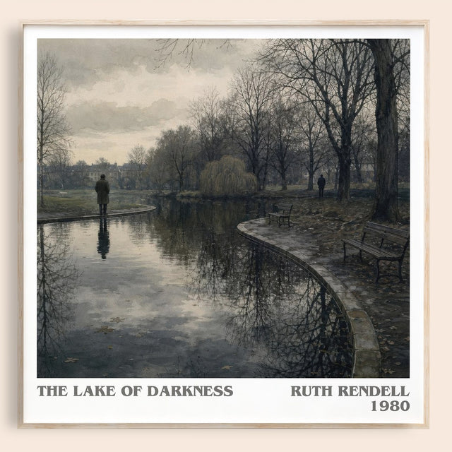The Lake of Darkness Literary Art Print by Ruth Rendell