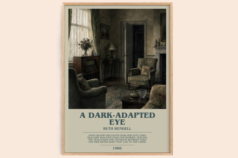 A Dark-Adapted Eye Bookish Wall Art by Ruth Rendell (Modern style)