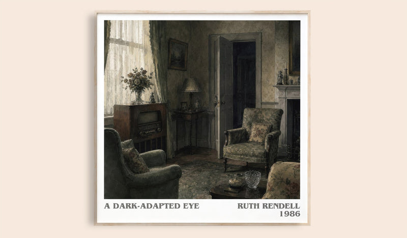 A Dark-Adapted Eye Literary Art Print by Ruth Rendell (Square style)
