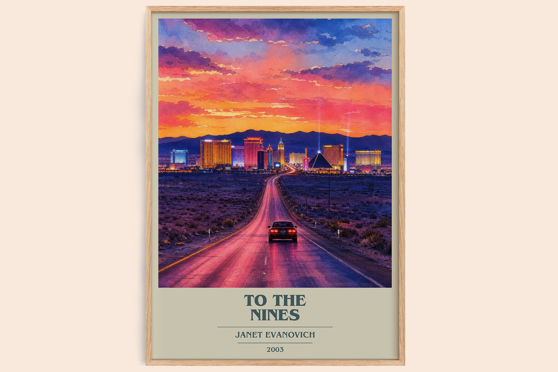 To the Nines book cover book poster by Janet Evanovich – framed literary art print