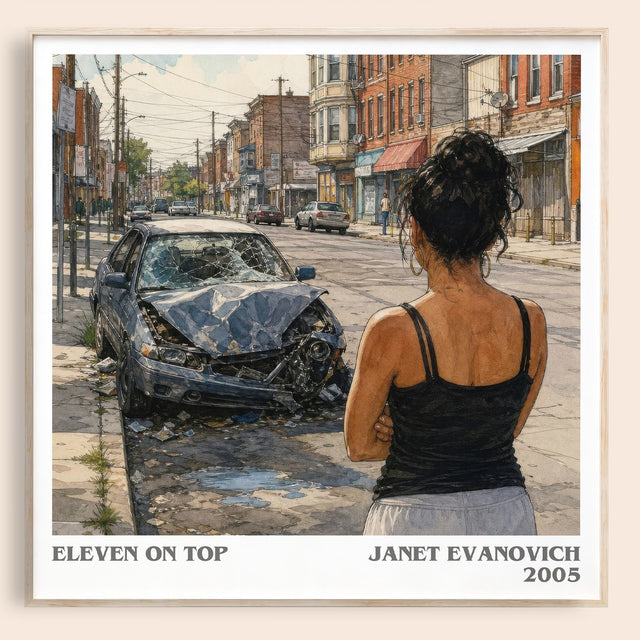 Eleven on Top Literary Art Print by Janet Evanovich