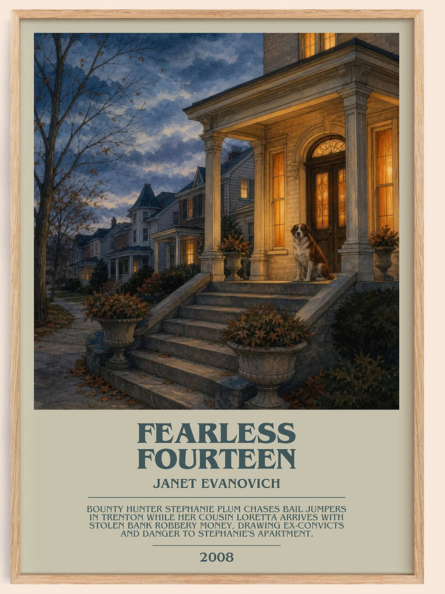 Fearless Fourteen Bookish Wall Art by Janet Evanovich