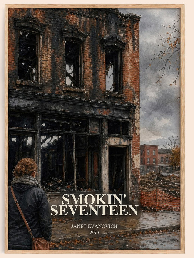 Smokin' Seventeen Book Watercolour Illustration by Janet Evanovich