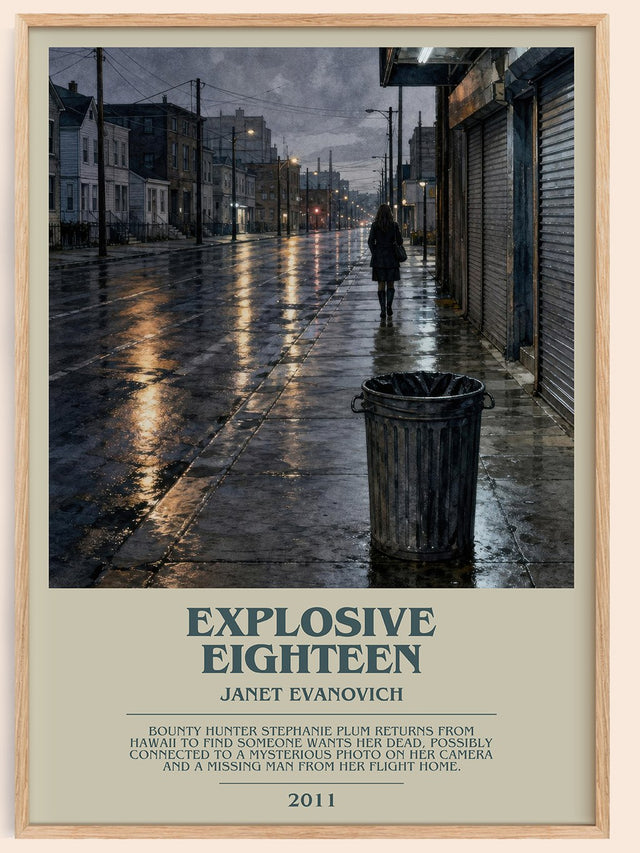 Explosive Eighteen Bookish Wall Art by Janet Evanovich