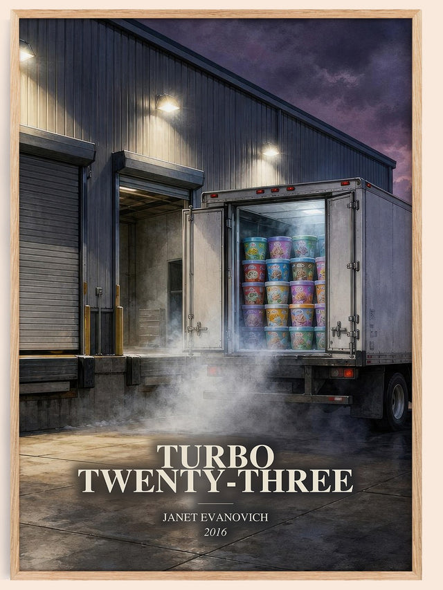 Turbo Twenty-Three Book Watercolour Illustration by Janet Evanovich