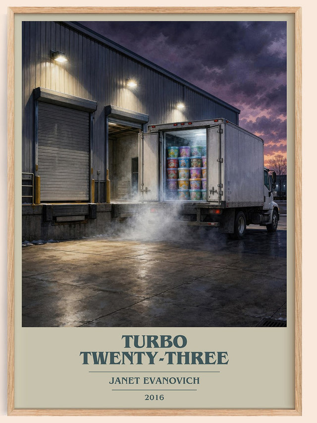 Turbo Twenty-Three Book Cover Poster by Janet Evanovich