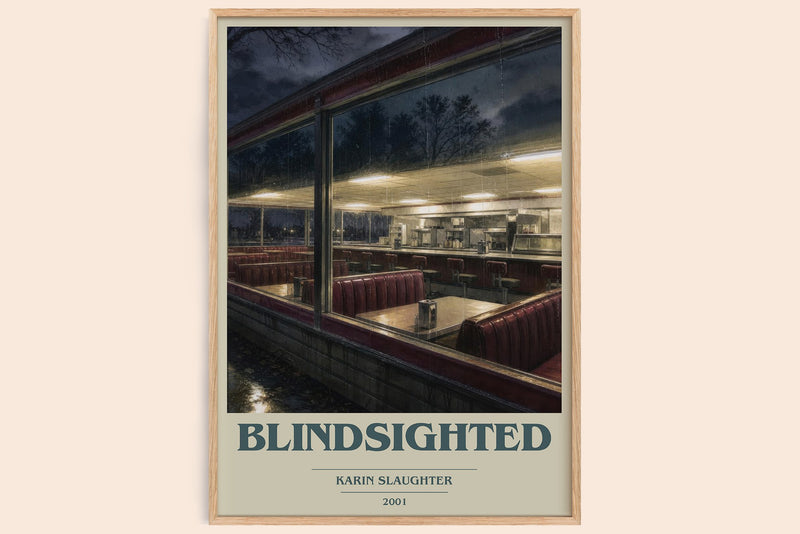 Blindsighted Book Cover Poster by Karin Slaughter (Modern Minimalist style)