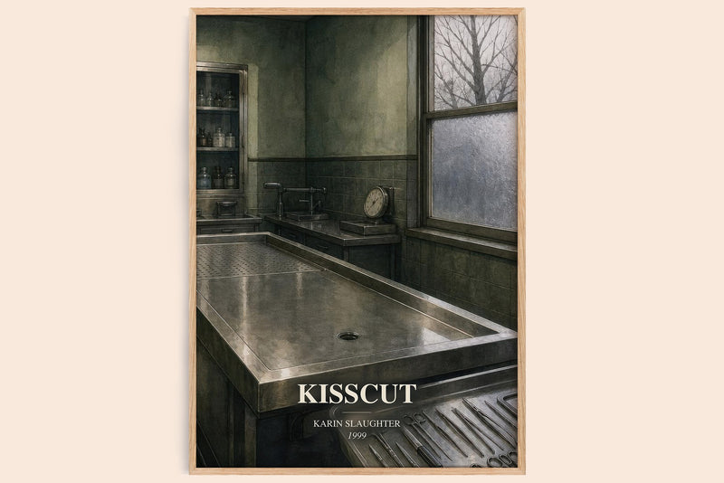 Kisscut watercolour book poster by Karin Slaughter – framed literary art print