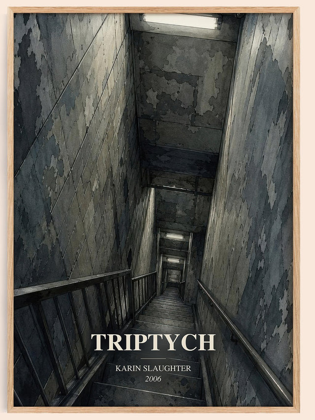 Triptych Book Watercolour Illustration by Karin Slaughter