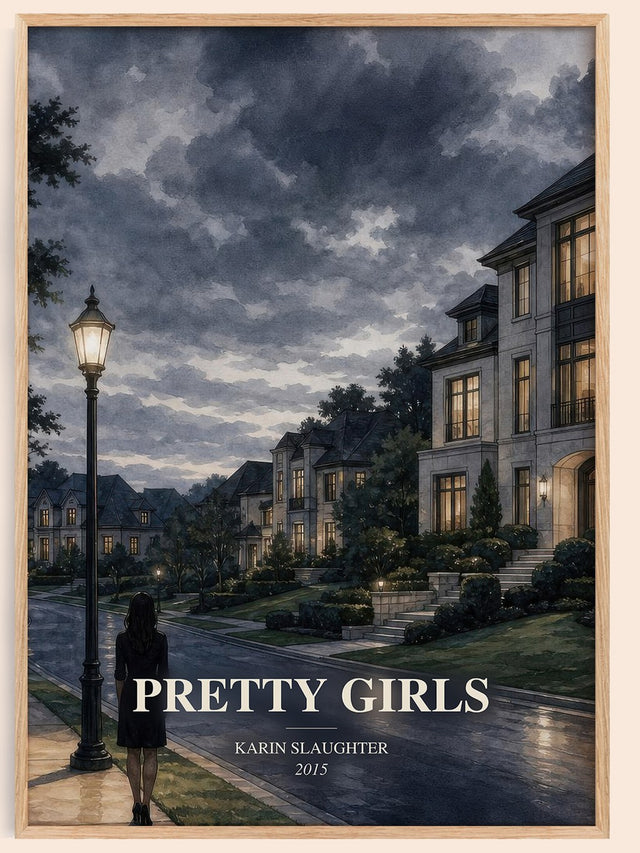Pretty Girls Book Watercolour Illustration by Karin Slaughter
