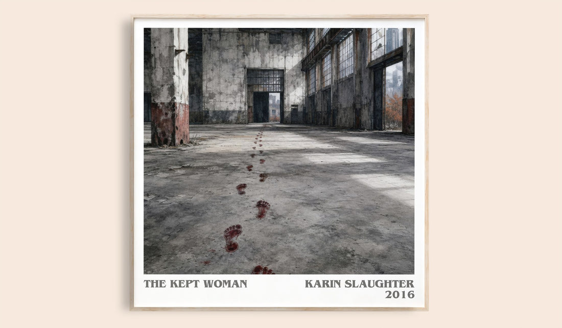 The Kept Woman literary book poster by Karin Slaughter – framed literary art print
