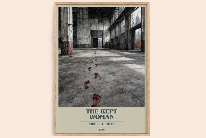 The Kept Woman book cover book poster by Karin Slaughter – framed literary art print