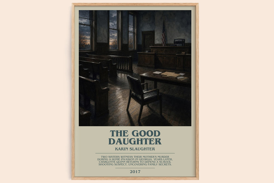 The Good Daughter bookish book poster by Karin Slaughter – framed literary art print
